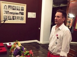 Олег Меньшиков на вручении премии Лобанова 18 июля 2014 года